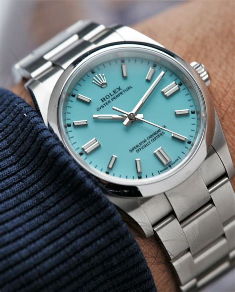 rolex watch tiffany blue